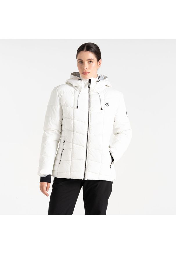 DARE 2B - Damska kurtka narciarska Blindside. Kolor: biały. Materiał: materiał. Sezon: zima. Sport: narciarstwo