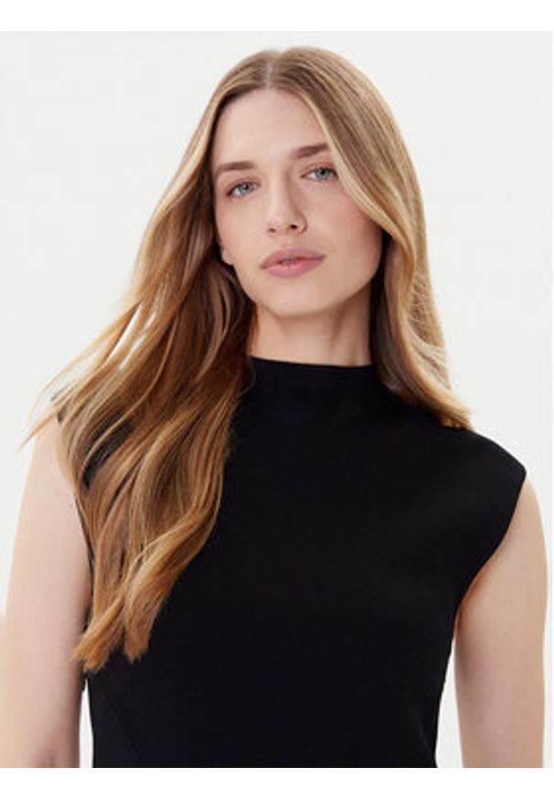 BOSS Sukienka codzienna Ferdolini 50542873 Czarny Regular Fit. Okazja: na co dzień. Kolor: czarny. Materiał: syntetyk. Typ sukienki: proste. Styl: casual