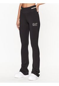 EA7 Emporio Armani Legginsy 8NTP68 TJ01Z 0200 Czarny Regular Fit. Kolor: czarny. Materiał: bawełna