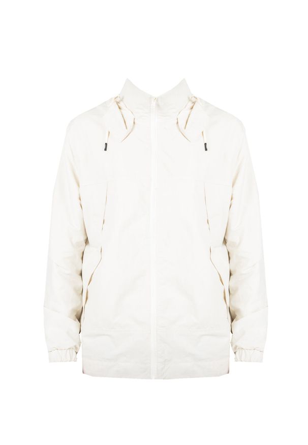 TOMMY HILFIGER - Tommy Jeans Kurtka | DM0DM12442 | Mężczyzna | Kremowy. Okazja: na co dzień. Typ kołnierza: kaptur. Kolor: kremowy. Materiał: poliamid. Wzór: aplikacja. Styl: casual