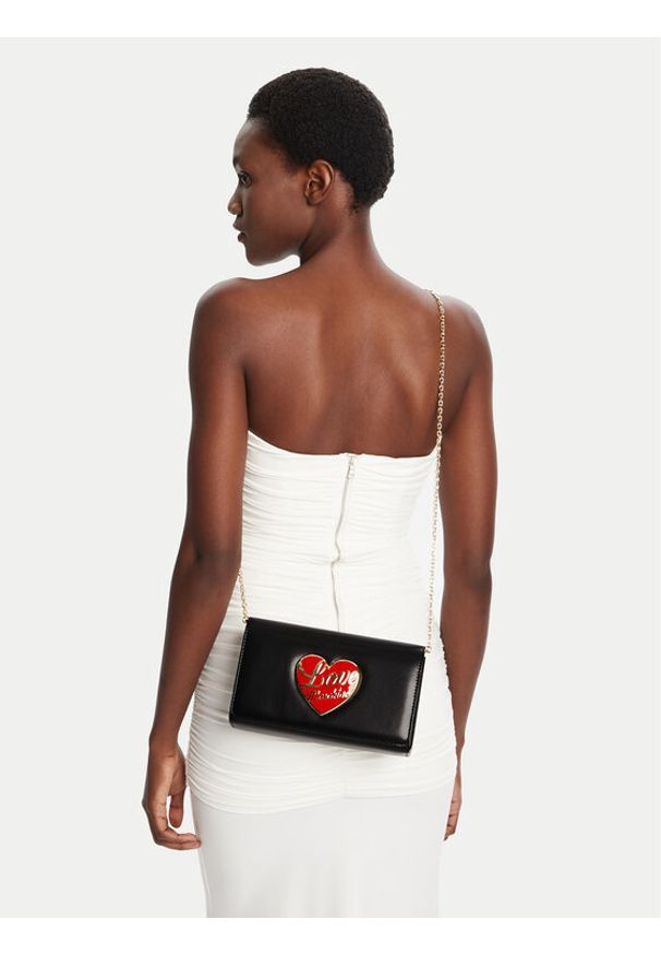 Love Moschino - LOVE MOSCHINO Torebka JC4186PP1NLP0000 Czarny. Kolor: czarny. Materiał: skórzane
