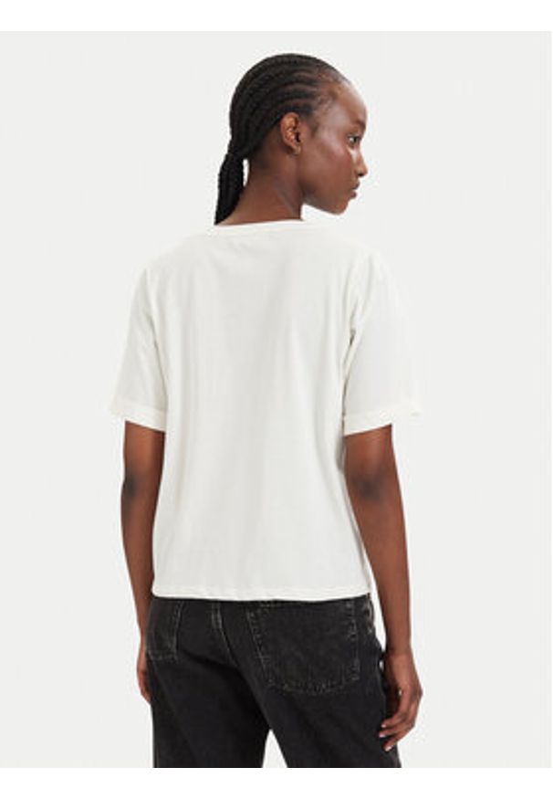 Liu Jo Sport T-Shirt TA6284 JS923 Kremowy Regular Fit. Kolor: kremowy. Materiał: bawełna. Styl: sportowy