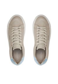 Calvin Klein Sneakersy Ff Cupsole Lace Up W/Ml Lth HW0HW02118 Beżowy. Kolor: beżowy #2