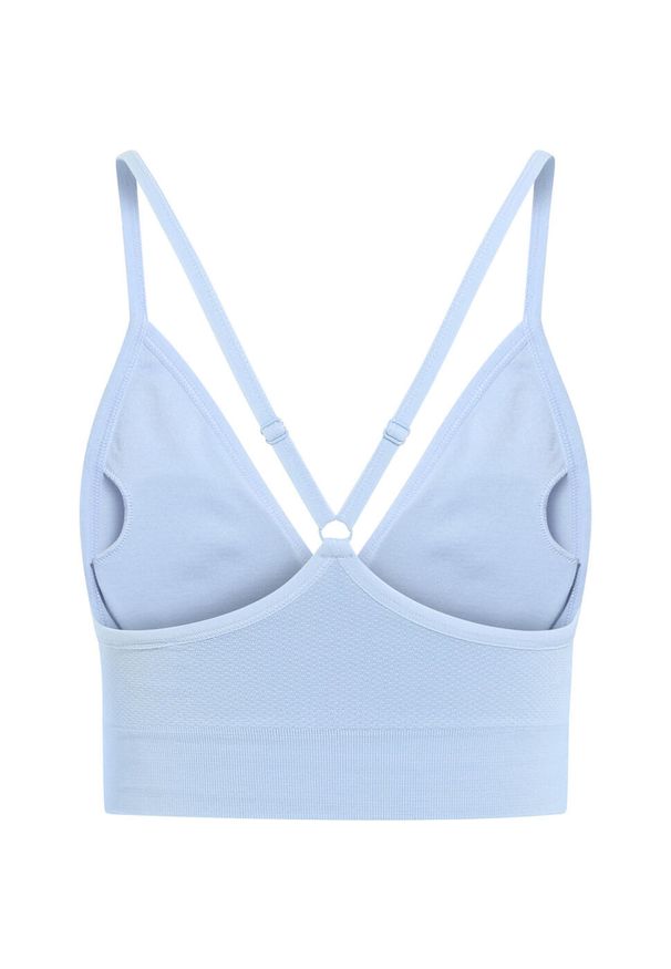 Odlo - Biustonosz damski ODLO Padded Seamless Soft 2.0 Sport Bra. Kolor: niebieski