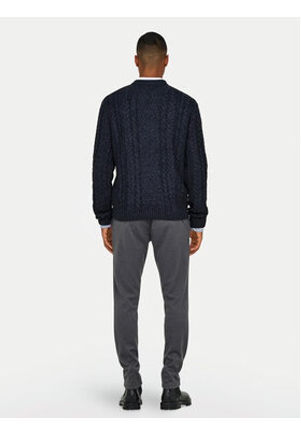 Only & Sons Chinosy 22031061 Szary Slim Fit. Kolor: szary. Materiał: syntetyk