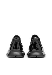 Kazar - Czarne sneakersy męskie. Kolor: czarny. Materiał: tkanina, skóra, lakier. Sport: bieganie #9