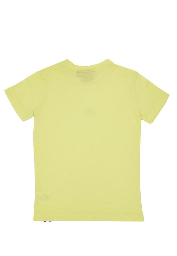 LEONE 1947 APPAREL - Dziecięca koszulka z krótkim rękawem basic z małym logo. Kolor: wielokolorowy, żółty, zielony. Długość rękawa: krótki rękaw. Długość: krótkie. Sport: joga i pilates