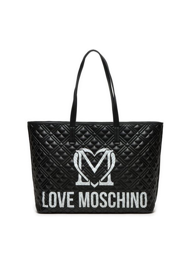 Love Moschino - LOVE MOSCHINO Torebka JC4376PP0LKR100A Czarny. Kolor: czarny. Materiał: skórzane