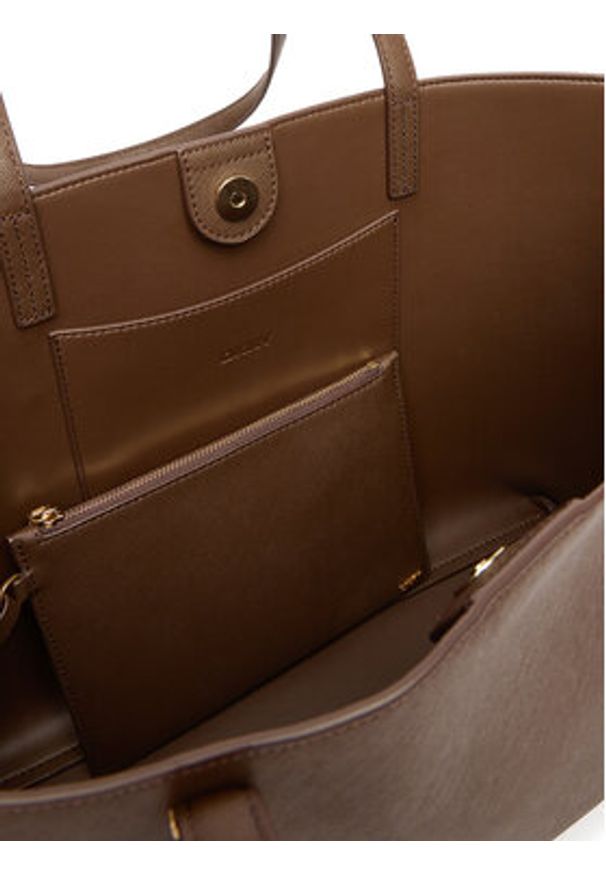 DKNY Torebka R52AKG54 Brązowy. Kolor: brązowy. Materiał: skórzane