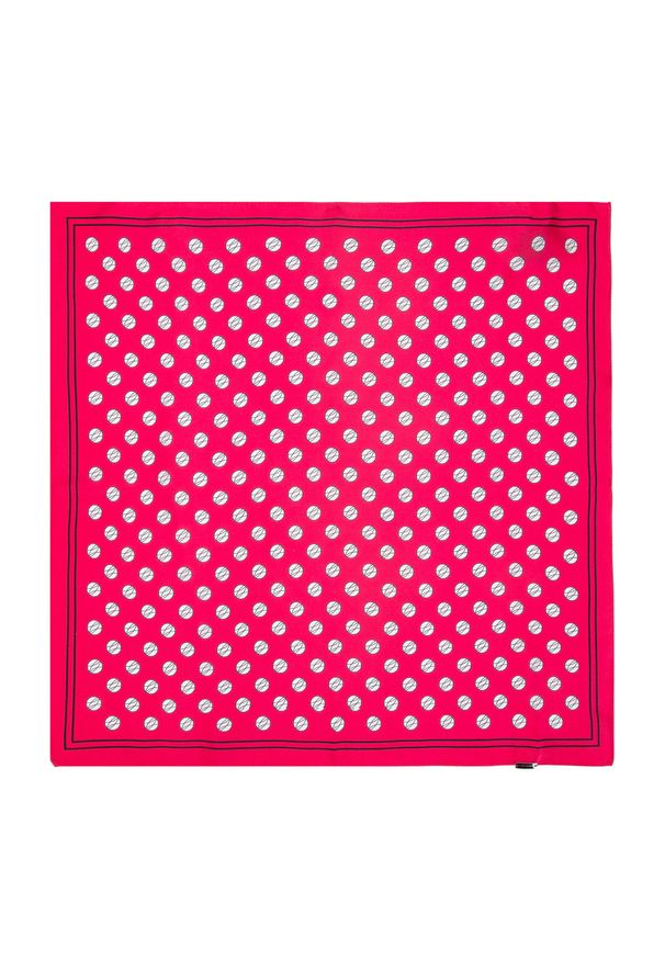 Wittchen - Apaszka z jedwabiu. Kolor: czerwony. Materiał: jedwab. Styl: klasyczny, elegancki