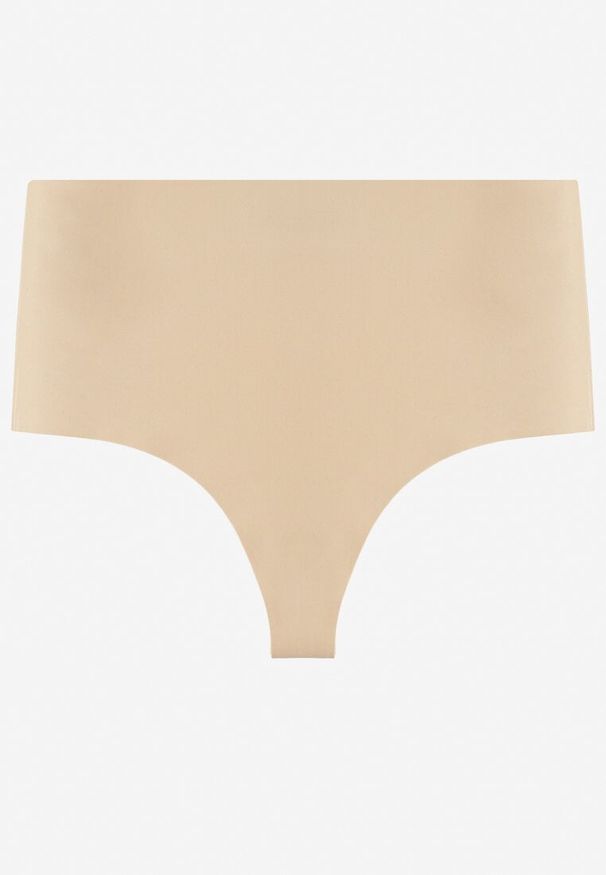 Renee - Beżowe Bezszwowe Majtki High Waist Kolunea. Stan: podwyższony. Kolor: beżowy