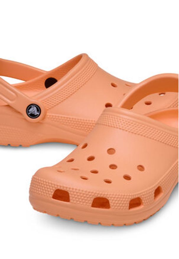 Crocs Klapki Classic 10001 Pomarańczowy. Kolor: pomarańczowy