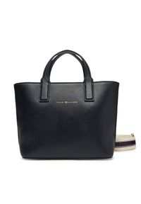 TOMMY HILFIGER - Tommy Hilfiger Torebka AW0AW17448 Granatowy. Kolor: niebieski. Materiał: skórzane
