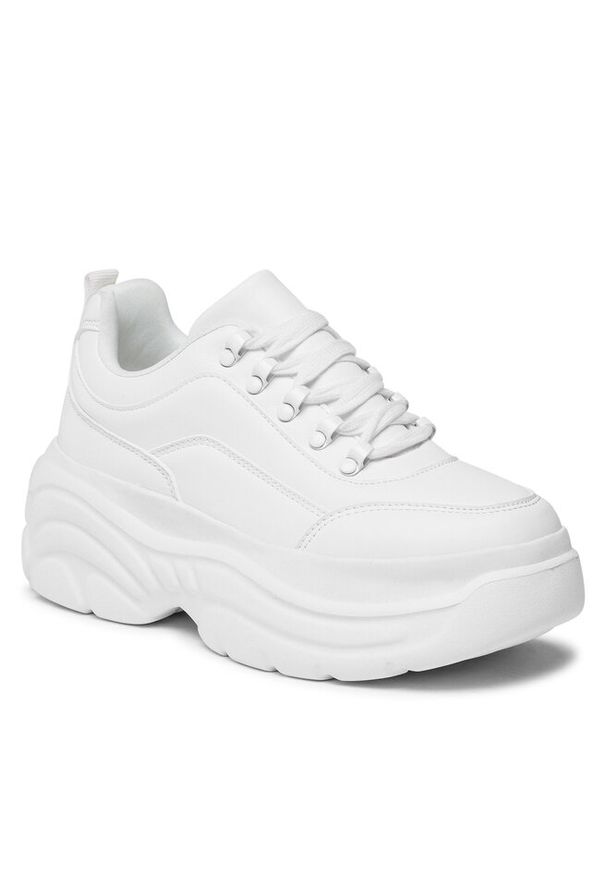 Sneakersy DeeZee. Kolor: biały