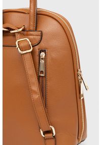 Answear Lab plecak damski kolor brązowy mały gładki. Kolor: brązowy. Wzór: gładki. Styl: wakacyjny
