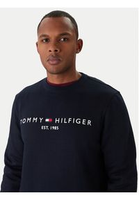 TOMMY HILFIGER - Tommy Hilfiger Bluza Logo MW0MW11596 Granatowy Regular Fit. Kolor: niebieski. Materiał: bawełna #4