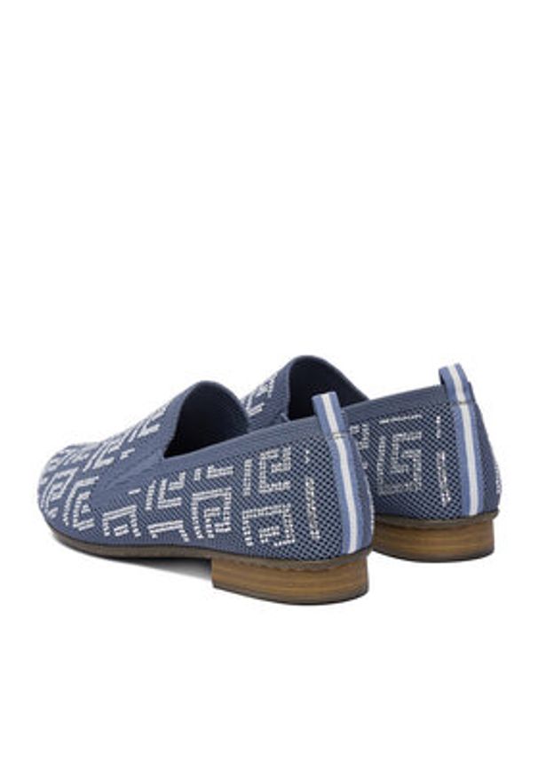 Rieker Lordsy 51953-12 Niebieski. Kolor: niebieski. Materiał: materiał