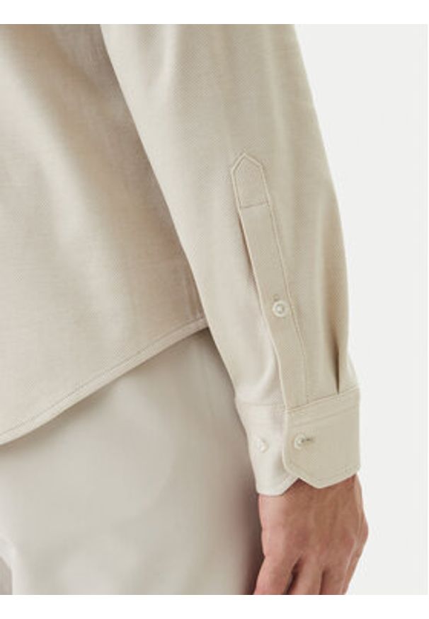 BOSS Koszula ST Motion 50555946 Beżowy Regular Fit. Kolor: beżowy. Materiał: bawełna