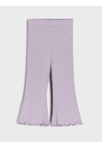 Sinsay - Spodnie dzwony z falbankami - niebieski. Kolor: niebieski #1