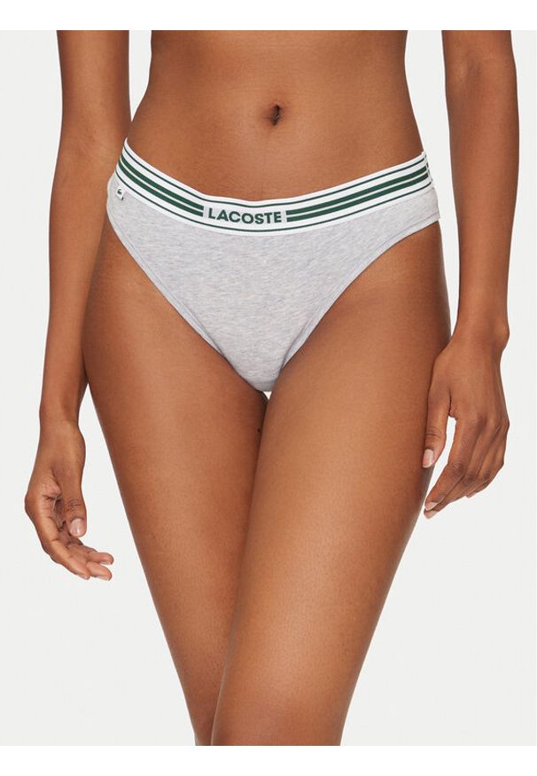 Lacoste Stringi 8F5198 Szary. Kolor: szary. Materiał: bawełna