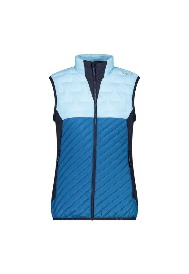 Damska kurtka bez rękawów CMP Unlimitech. Kolor: niebieski, wielokolorowy, zielony. Długość rękawa: bez rękawów. Sezon: jesień