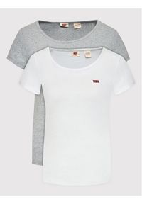 Levi's® Komplet 2 t-shirtów 74856-0011 Szary Regular Fit. Kolor: szary. Materiał: bawełna