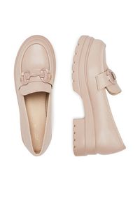 DeeZee Loafersy DFY-18 Beżowy. Kolor: beżowy. Materiał: materiał, syntetyk