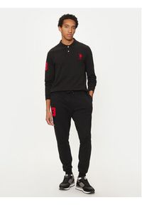 U.S. Polo Assn. Polo MUP1935 Czarny Regular Fit. Typ kołnierza: polo. Kolor: czarny. Materiał: bawełna #2