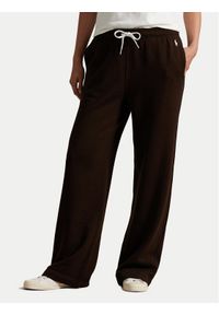 Polo Ralph Lauren Spodnie dresowe 211977959005 Brązowy Wide Leg. Kolor: brązowy. Materiał: bawełna #1