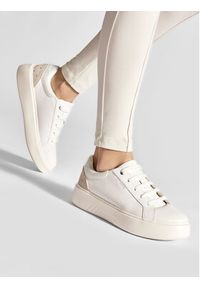 Geox Sneakersy D Nhenbus D168DA 085BN C0007 Biały. Kolor: biały. Materiał: skóra