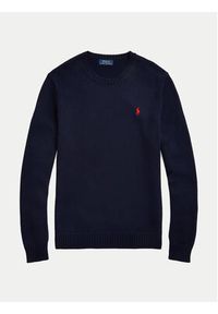 Polo Ralph Lauren Sweter Classic 710810846001 Granatowy Regular Fit. Typ kołnierza: polo. Kolor: niebieski. Materiał: bawełna #5