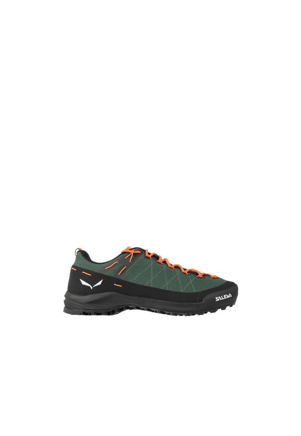 Salewa - Buty trekkingowe męskie Wildfire Canvas. Kolor: wielokolorowy, czarny, zielony. Sport: turystyka piesza