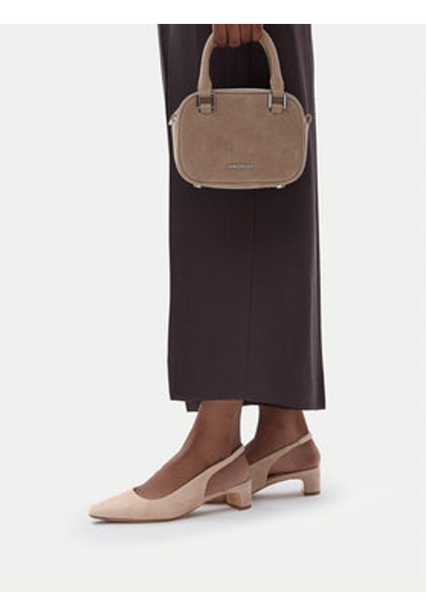 Gino Rossi - GINO ROSSI Czółenka EO-GL69-280-1 Beżowy. Kolor: beżowy. Materiał: skóra, zamsz