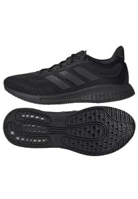 Adidas - Buty do biegania adidas Supernova M GY7578 czarne. Kolor: czarny. Szerokość cholewki: normalna. Sezon: jesień. Sport: bieganie