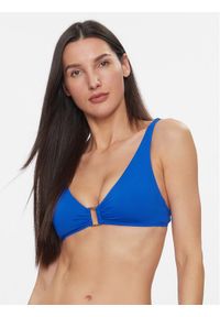 Lauren Ralph Lauren Góra od bikini 20401042 Niebieski. Kolor: niebieski. Materiał: syntetyk