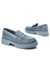 Niebieskie Mokasyny Venezia Wygodne Skórzane Buty. Kolor: niebieski. Materiał: skóra. Szerokość cholewki: normalna. Styl: elegancki #6