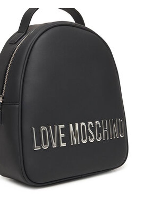 Love Moschino - LOVE MOSCHINO Plecak JC4197PP0NKD000B Czarny. Kolor: czarny. Materiał: skóra