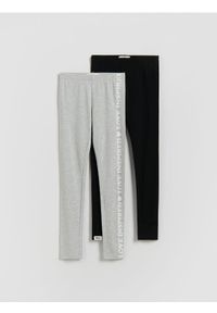 Reserved - Bawełniane legginsy 2 pack - wielobarwny. Materiał: bawełna #1