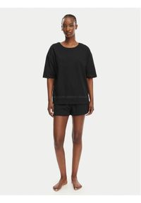 Hugo - HUGO Piżama 50561609 Czarny Relaxed Fit. Kolor: czarny. Materiał: bawełna #1