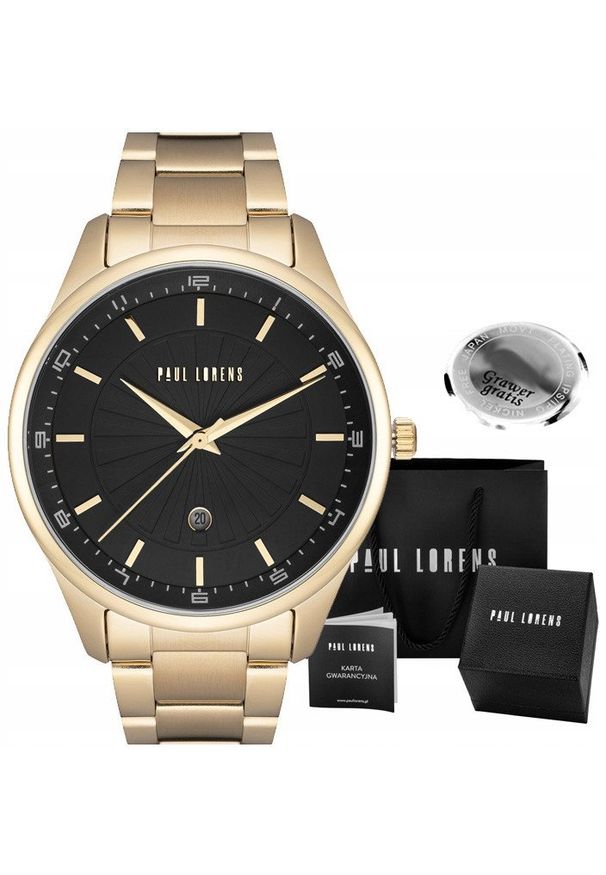 Zegarek męski Paul Lorens GAVEN-1D1 Z GRAWEREM