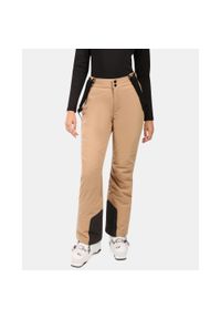 Spodnie narciarskie damskie Kilpi ELARE-W. Kolor: beżowy. Sezon: zima. Sport: narciarstwo #1