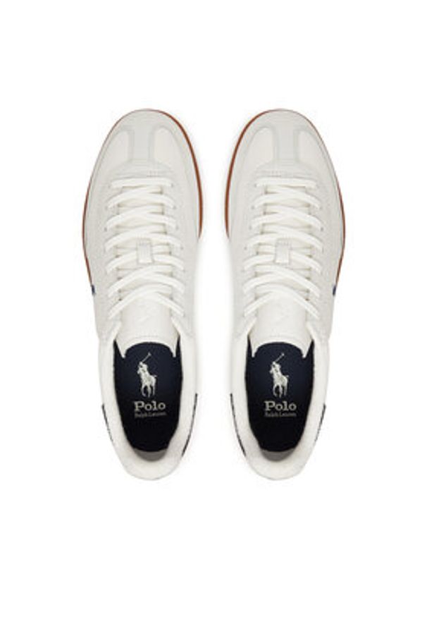 Polo Ralph Lauren Sneakersy Bedford 809973701005 Écru. Materiał: skóra