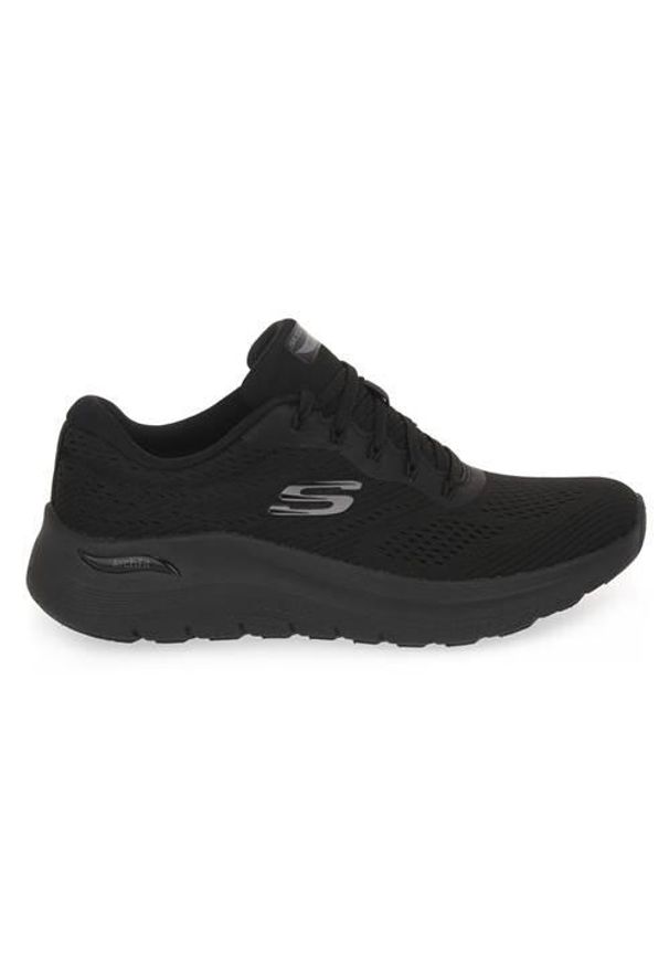 skechers - Buty do chodzenia damskie Skechers Bbk Arch Fit. Kolor: czarny. Materiał: syntetyk, tkanina, materiał. Model: Skechers Sport. Sport: turystyka piesza