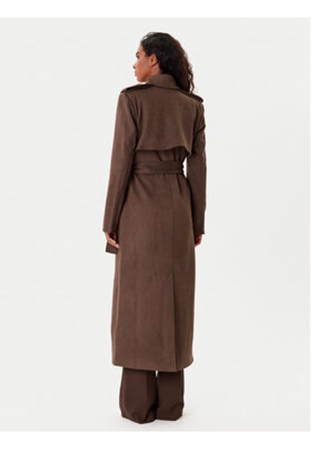 BARDOT - Bardot Trencz Kira Vegan Suede 57053JB4 Brązowy Regular Fit. Kolor: brązowy. Materiał: syntetyk