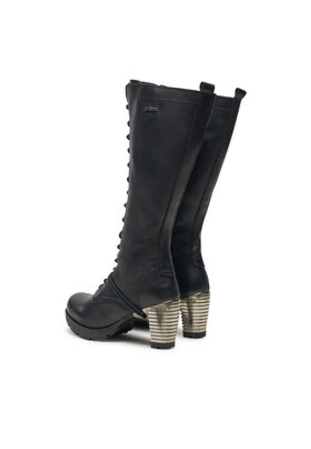 NEW ROCK Kozaki M-TR005-S1 Czarny. Kolor: czarny. Materiał: skóra. Styl: rockowy