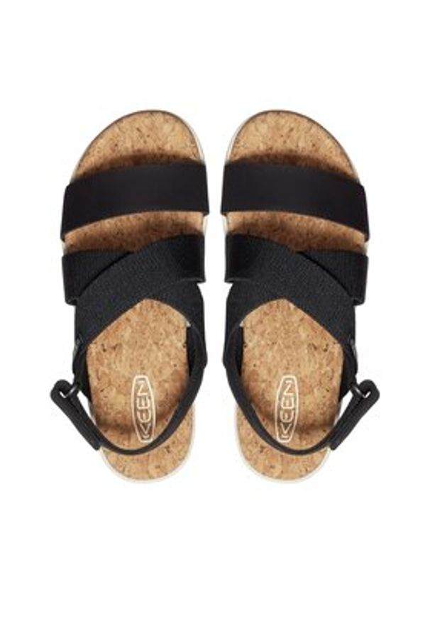 keen - Keen Sandały Elle Criss Cross 1028627 Czarny. Kolor: czarny. Materiał: materiał