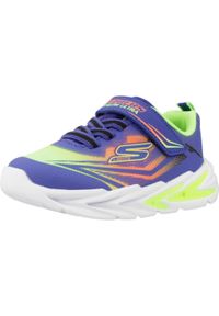 skechers - Buty SKECHERS FLEX-GLOW ULTRA Niebieski. Okazja: na co dzień. Kolor: niebieski, wielokolorowy. Materiał: syntetyk, tkanina #1