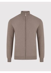 Pako Lorente - PAKO LORENTE – Sweter męski rozpinany w kolorze beżowym. Kolor: beżowy. Materiał: bawełna, poliamid, elastan. Sezon: jesień #3