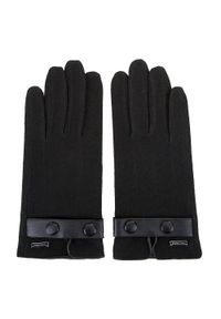 Wittchen - Męskie rękawiczki wełniane do smartfona. Kolor: czarny. Materiał: wełna. Sezon: zima. Styl: elegancki #2