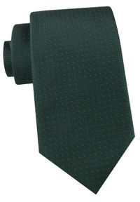 Krawat Męski - Angelo di Monti - Ciemna Zieleń, Minigroszki. Materiał: tkanina. Styl: elegancki, wizytowy #1